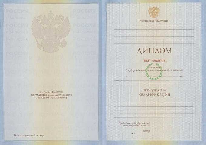 Диплом специалиста  2009-2011 год 